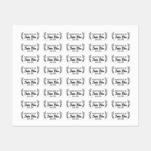 Aangepaste naam of bedrijfsnaam stof kleding label (Vel)