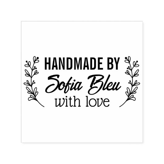 Aangepaste naam of bedrijfsnaam stof kleding label zelfinktende stempel (Design)