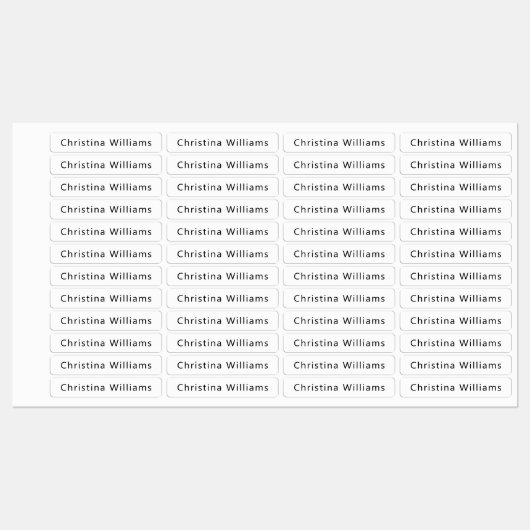 Aangepaste naam of bedrijfsnaam stof kleding labels (Vel)