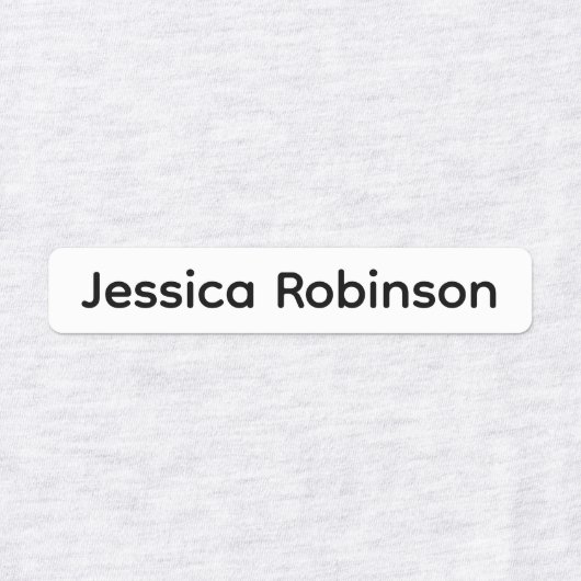 Aangepaste naam of bedrijfsnaam stof kleding labels (Design 2)
