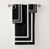 Aangepaste naam of initiaal handdoekset bad handdoek (Insitu)