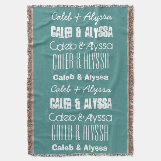 Aangepaste naam of namen of aangepast Gezegde A11A Deken (Voorkant Verticaal)