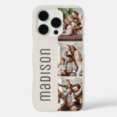 Aangepaste naam of tekst 3 Fotocollage Case-Mate iPhone Case (Achterkant)