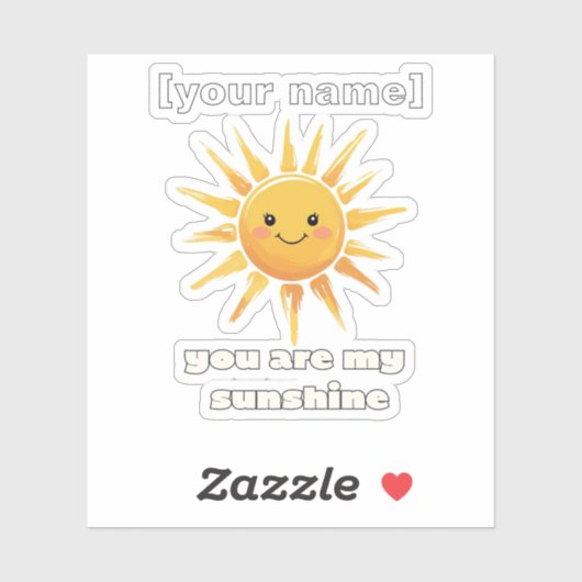 Aangepaste naam of tekst Aangepaste gesneden vinyl Sticker (Vel)