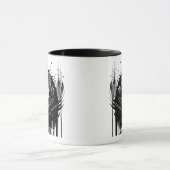 Aangepaste naam of tekst Fox Foxes waterverf Dier Mok (Midden)