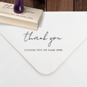 Aangepaste naam of tekst | Minimalistische dank Rubberstempel