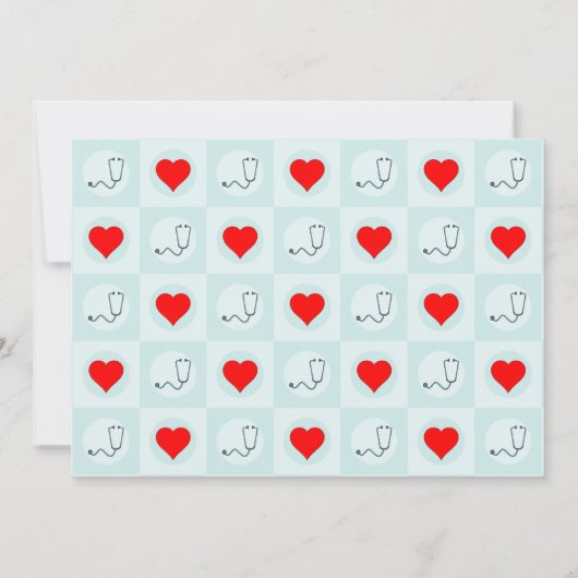 Aangepaste naam of tekst voor verpleegkundige of z bedankkaart (Achterkant)