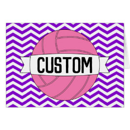 Aangepaste naam of Wenskaart voor volleybal met te