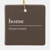 Aangepaste naam of Word woordenboek zwart-wit Keramisch Ornament (Voorkant)