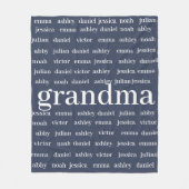 Aangepaste naam Oma Deken, Minky Baby Deken (Voorkant)