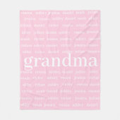 Aangepaste naam Oma Deken, Minky Baby Deken (Voorkant)