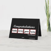 Aangepaste naam onderwijscertificaat - Gefelicitee Kaart (Achterkant)