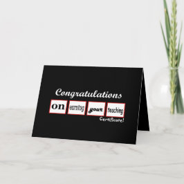 Aangepaste naam onderwijscertificaat - Gefelicitee Kaart