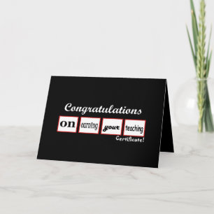 Aangepaste naam onderwijscertificaat - Gefelicitee Kaart