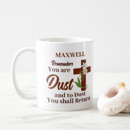 Aangepaste naam Onthoud dat je stof bent | Aswoens Koffiemok