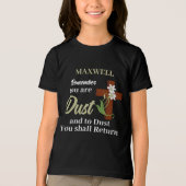 Aangepaste naam Onthoud dat je stof bent | Aswoens Tri-Blend Shirt (Voorkant)