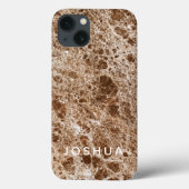Aangepaste naam Onyx Stone Phone Case (Achterkant)
