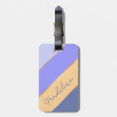 Aangepaste naam op Blauw Violet Lavender Soft Yell Bagagelabel (Achterkant verticaal)
