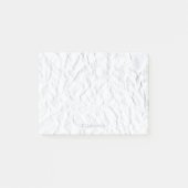 Aangepaste naam op gekreukeld namaakpapier post-it® notes (Voorkant)