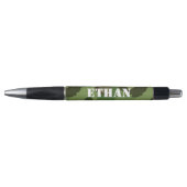 Aangepaste naam op groen en bruin Camouflage Pen (Voorkant)