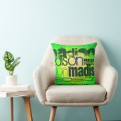 Aangepaste naam op Neon Yellow & Green Kussen (Stoel)