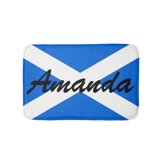 Aangepaste naam op Schotse vlag bmcnt Badmat (Voorkant)
