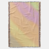 Aangepaste naam op watten Candy Kleuren Deken (Voorkant Verticaal)