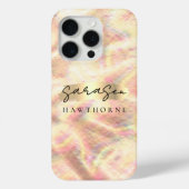 Aangepaste Naam Opal Stone Design Roos Gold Case-Mate iPhone Case (Achterkant)