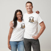 Aangepaste Naam Oprichtingsjaar Kat Hond T-shirt (Unisex)