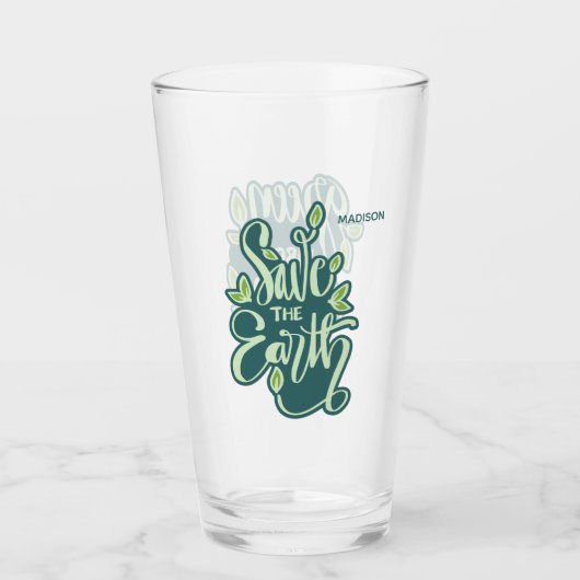 Aangepaste naam Opslaan Aarde Glas (Voorkant)