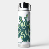 Aangepaste naam Opslaan Aarde Waterfles (Achterkant)