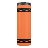 Aangepaste naam Oranje Crayon Travel Mug Drink Tum Thermosbeker (Achterkant)