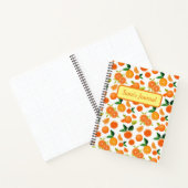 Aangepaste naam Oranje Fruit Bullet Journal Notitieboek (Binnen)