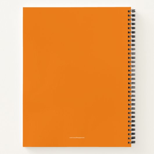 Aangepaste naam Oranje Fruit Bullet Journal Notitieboek (Achterkant)