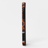 Aangepaste naam oranje glitterblad afdrukken Case-Mate iPhone case (Achterkant/links)