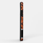 Aangepaste naam oranje glitterblad afdrukken Case-Mate iPhone case (Achterkant/rechts)