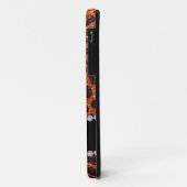Aangepaste naam oranje glitterblad afdrukken Case-Mate iPhone case (Achterkant/links)