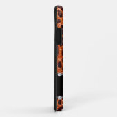 Aangepaste naam oranje glitterblad afdrukken Case-Mate iPhone case (Achterkant/rechts)