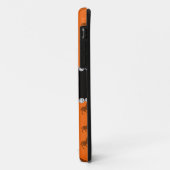 Aangepaste naam oranje paardenpatroon Case-Mate iPhone case (Achterkant/links)