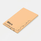 Aangepaste naam Oranje plakbord Post-it® Notes (Schuin)