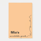 Aangepaste naam Oranje plakbord Post-it® Notes (Voorkant)
