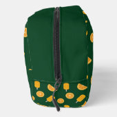 Aangepaste naam oranje plakken en consumptie-ijs toilettasje (Rechts)