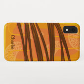 Aangepaste naam Oranje Populaire telefoongevallen Case-Mate iPhone Case (Achterkant (horizontaal))