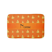 Aangepaste naam oranje rubbereenpatroon badmat (Voorkant)