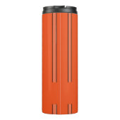 Aangepaste naam oranje strepen thermosbeker (Achterkant)