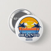 Aangepaste naam Orlando Florida Ronde Button 5,7 Cm (Voorkant /achterkant)