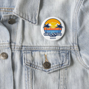 Aangepaste naam Orlando Florida Ronde Button 5,7 Cm
