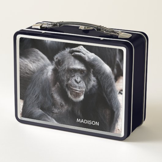 Aangepaste naam oude chimpansee (Achterkant)