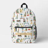 Aangepaste naam Oude Egyptische  school Bedrukte Rugzak (Voorkant)