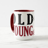 Aangepaste naam Oude mok voor kunstwerk - kies sti (Voorkant links)